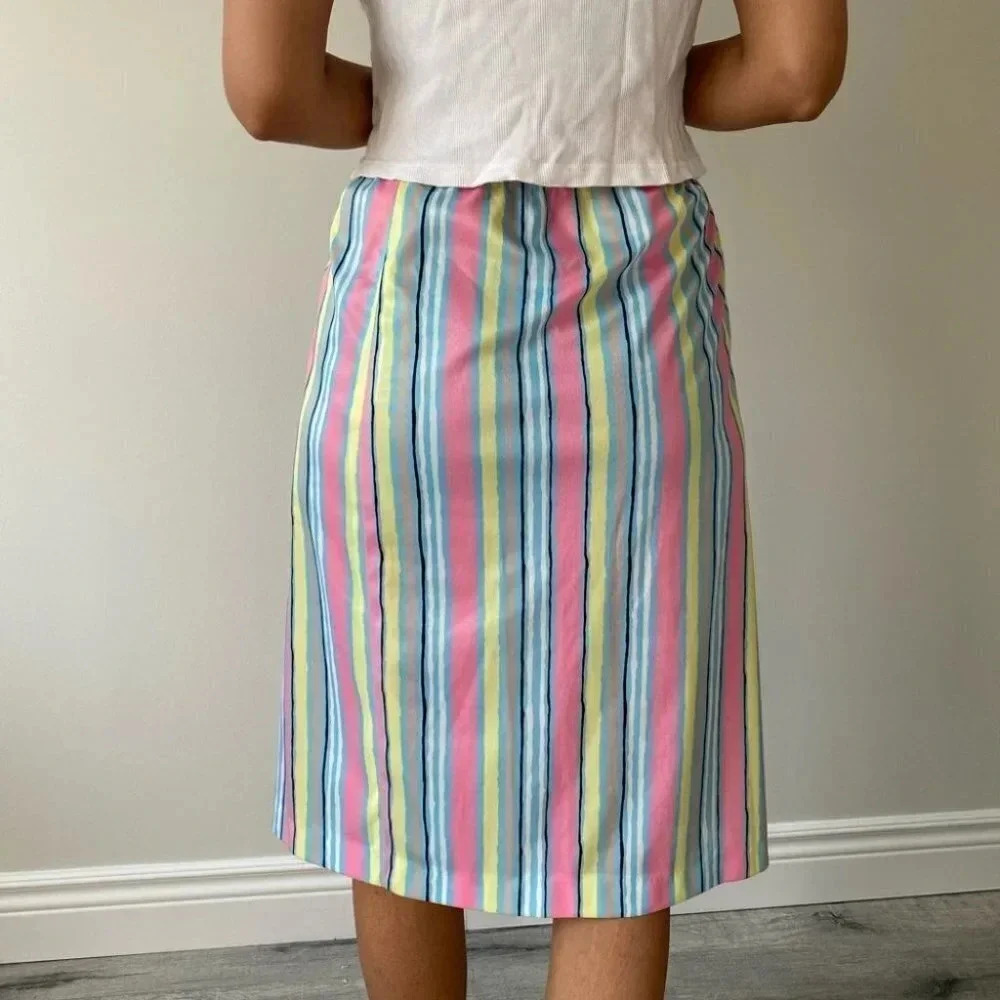 Vintage - Candy Striped Skirt - Designed by Dell - Picture 3 of 5